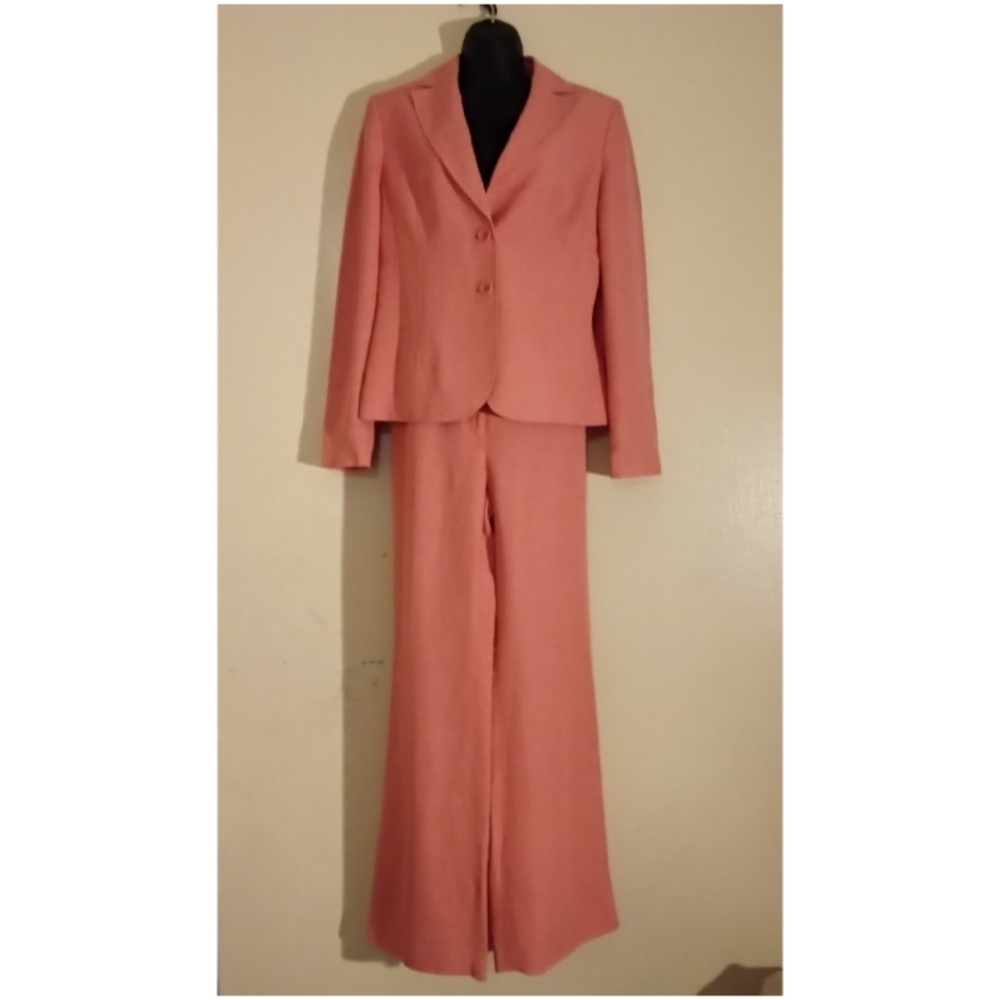 Ann Taylor linen blend pantsuit 2 piece size 8